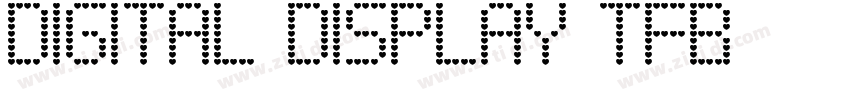 digital display tfb字体转换